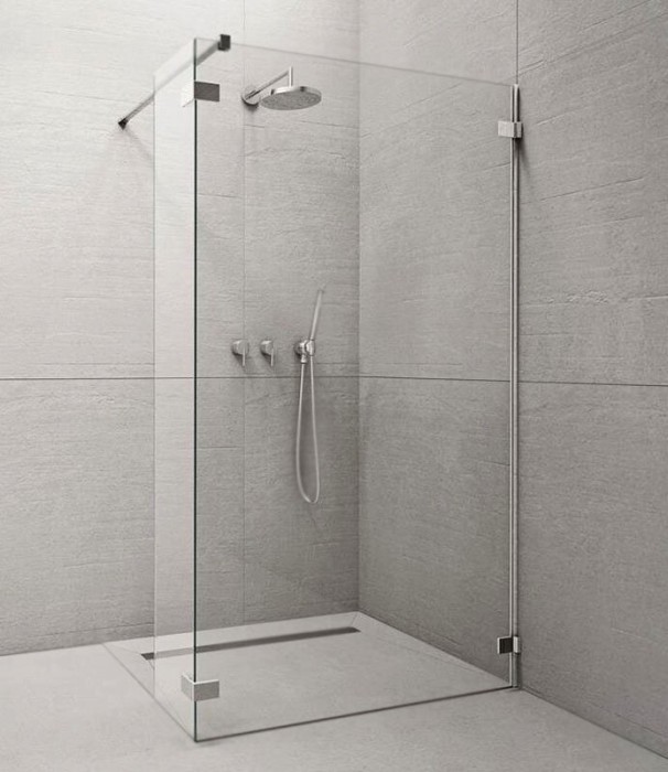 Radaway душевая стенка w3 walk-in 140 фурнитура хром стекло прозрачное, Euphoria - 383136-01-01