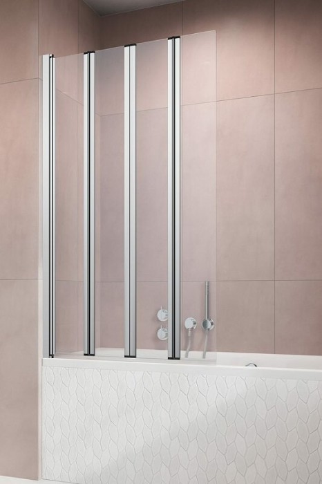 Radaway шторка на ванну pnw4 87 профиль хром стекло прозрачное, Eos - 205401-101