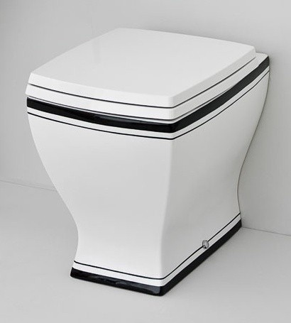 ArtCeram унитаз напольный, jzv002 01 10 jazz цвет: черный