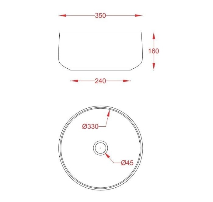 Раковина 33,5хh16см, накладная, без отв., без перелива, Artceram Cognac, COL004 37 00 цвет: серый