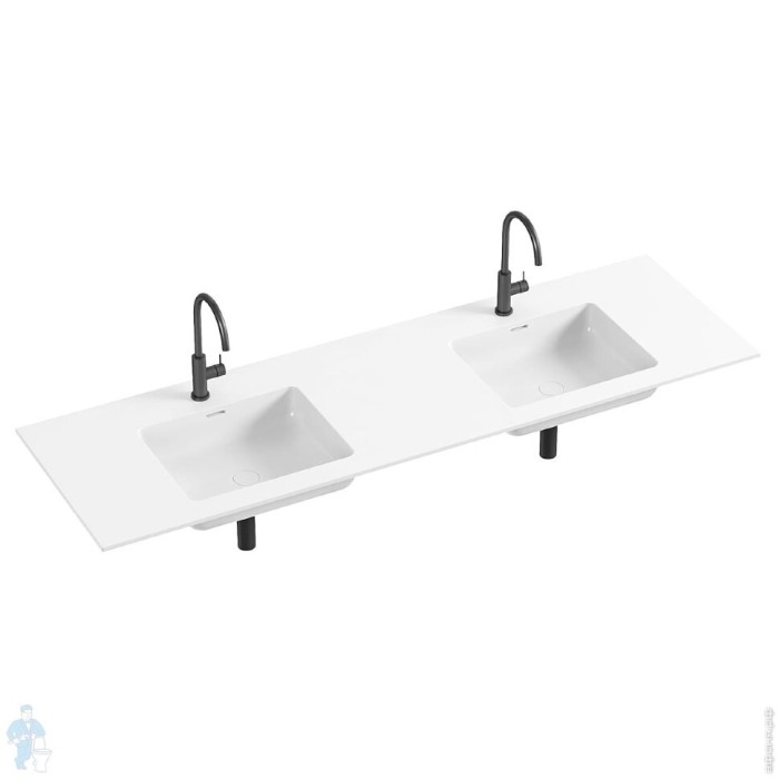 Salini раковина столешница 180x50, onda, 1402202mrf цвет: матовый белый