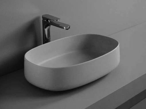 ArtCeram раковина (накладная), col003 15 00 cognac цвет: серый матовый