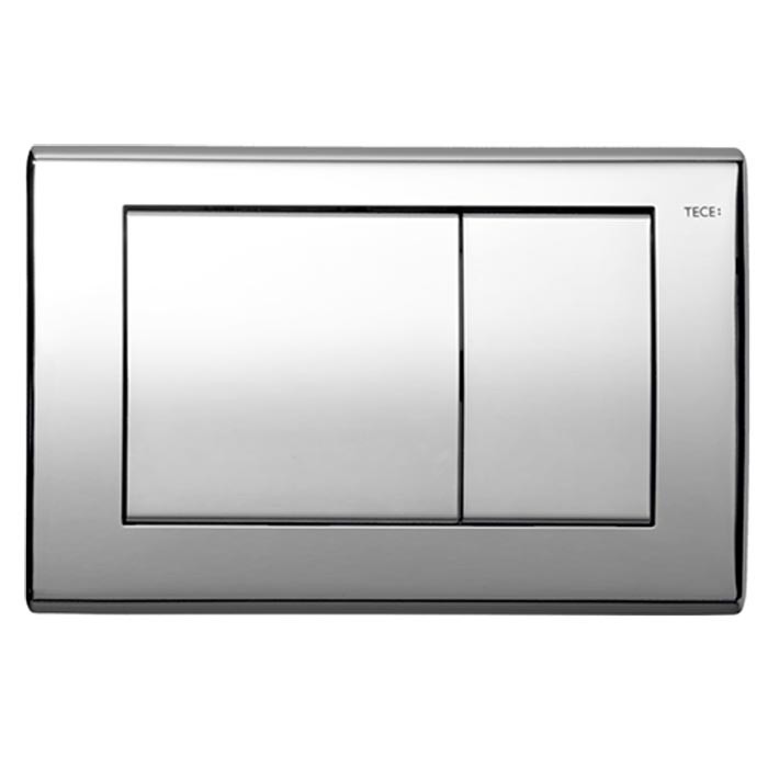 TECE панель смыва с двумя клавишами, хром глянцевый (латунь), planus - 9240321