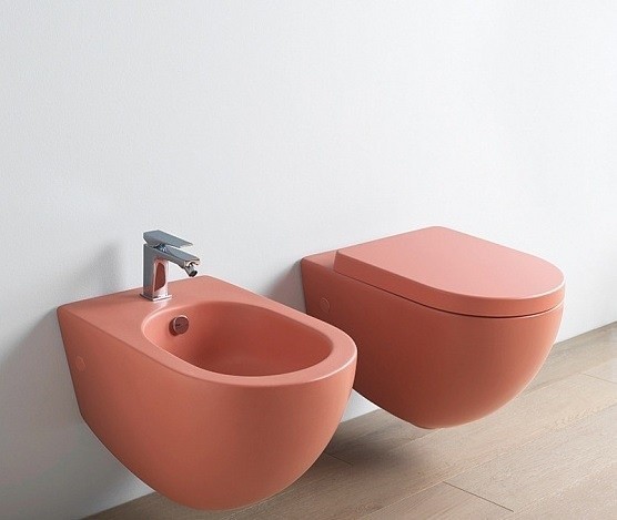 ArtCeram биде (подвесное), flb001 14 00 file 2.0 цвет: красный