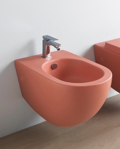 ArtCeram биде (подвесное), flb001 14 00 file 2.0 цвет: красный