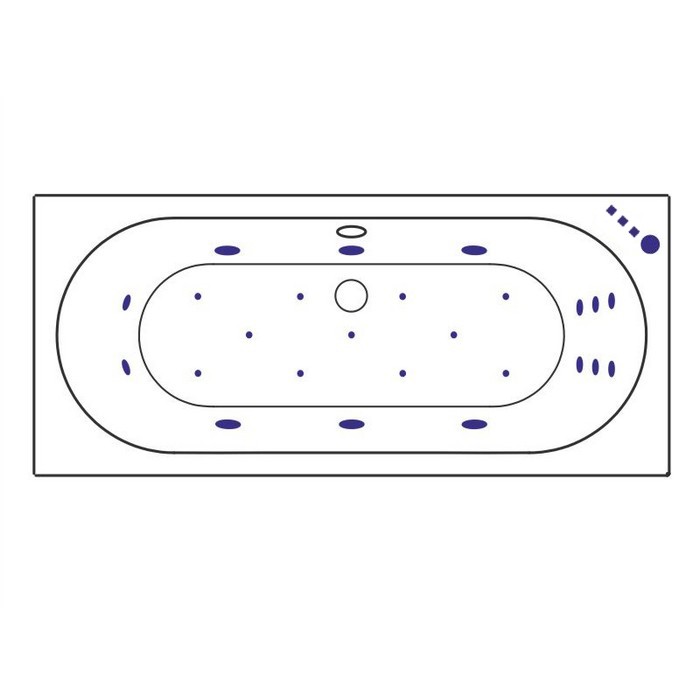 Встраиваемая ванна 170x75 ultra, Excellent Oceana, бронза арт. WAEX.OCE17.ULTRA.BR