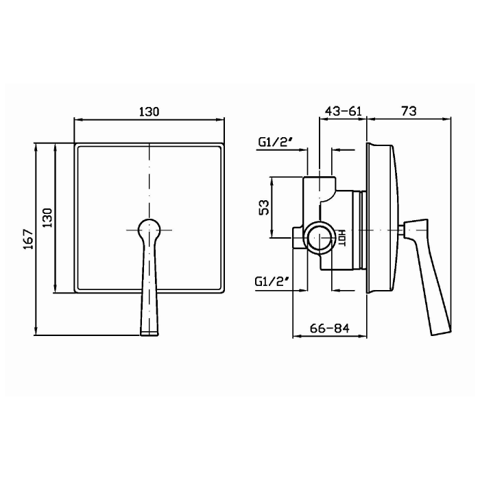 Zucchetti встроенный однорычажный смеситель для душа, bellagio, хром арт. zp3614