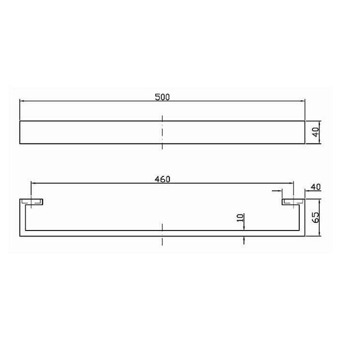 Zucchetti полотенцедержатель, 50см., подвесной, aguablu, хром арт. zac422
