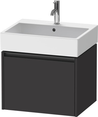 Duravit тумба подвесная под раковину 460 мм х 584 мм х 440 мм, ketho.2, k25075080800000 цвет: графит суперматовый