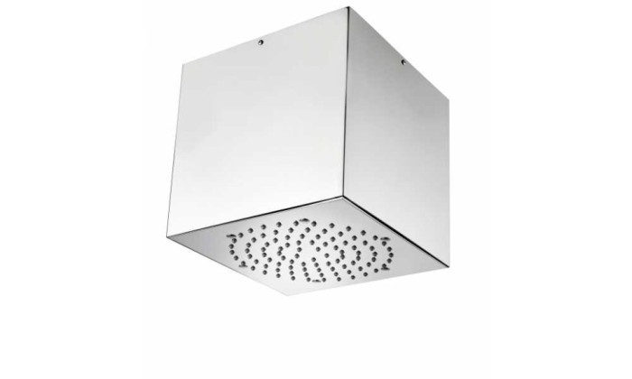 Bossini верхний душ inox 1 режим струи, cube, хром арт. h81720.030