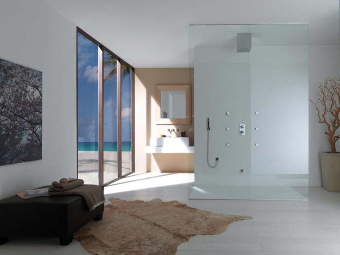 Bossini верхний душ inox 1 режим струи, cube, хром арт. h81720.030