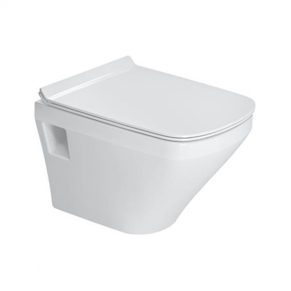 Duravit унитаз подвесной с сиденьем rimless с вертикальным смывом, без смывного края, durastyle, 45710900a1 цвет: белый