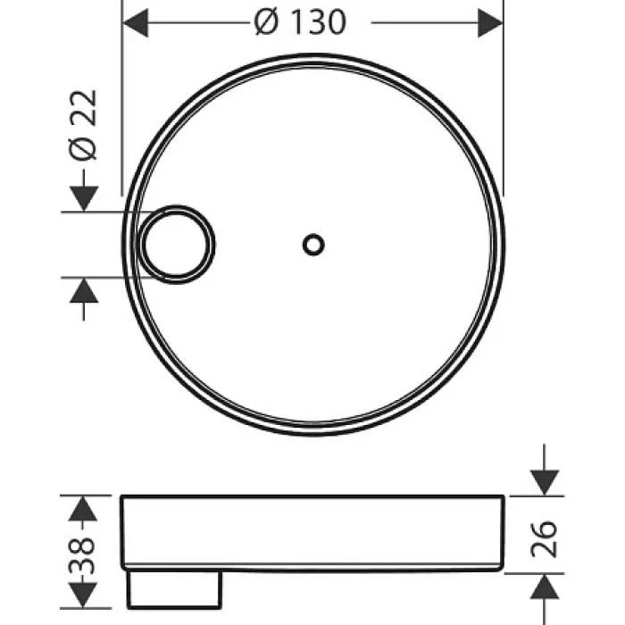 Hansgrohe мыльница, хром арт. 28679000