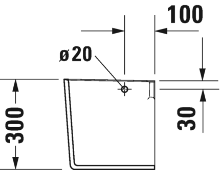 Duravit полупьедестал для раковины, me by starck, 0858400000 цвет: белый