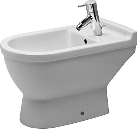 Duravit напольное биде с переливом, с креплением, starck 3, 2234100000 цвет: белый