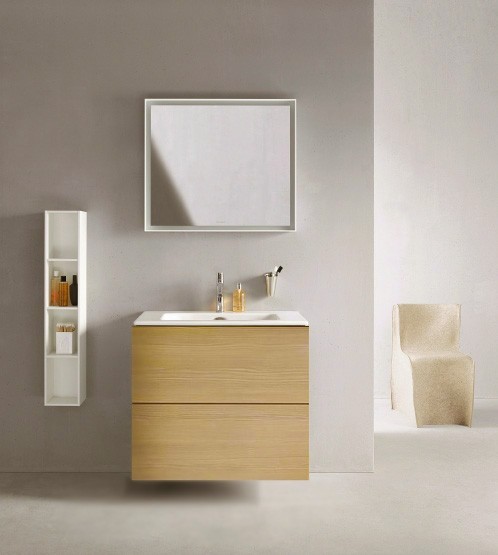 Duravit тумба подвесная под раковину, l-cube, lc624101212 цвет: дуб брашированный