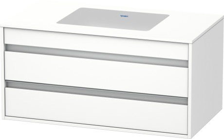 Duravit тумба подвесная под раковину с двумя выдвижными ящиками, ketho, kt685501818 цвет: gres pietra grey opaco