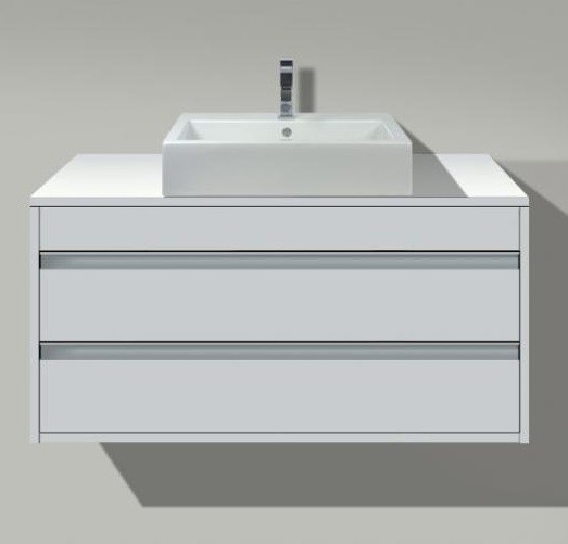 Duravit тумба подвесная под раковину с двумя выдвижными ящиками, ketho, kt685501818 цвет: gres pietra grey opaco