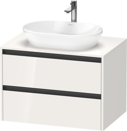 Duravit тумба подвесная под раковину 550 мм х 800 мм х 568 мм, ketho.2, k24895022220000 цвет: белый глянцевый