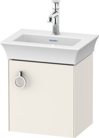 Duravit тумба подвесная правая 298 мм х 384 мм, с ручкой, white tulip, wt4250rh4h4 цвет: скандинавский белый глянцевый