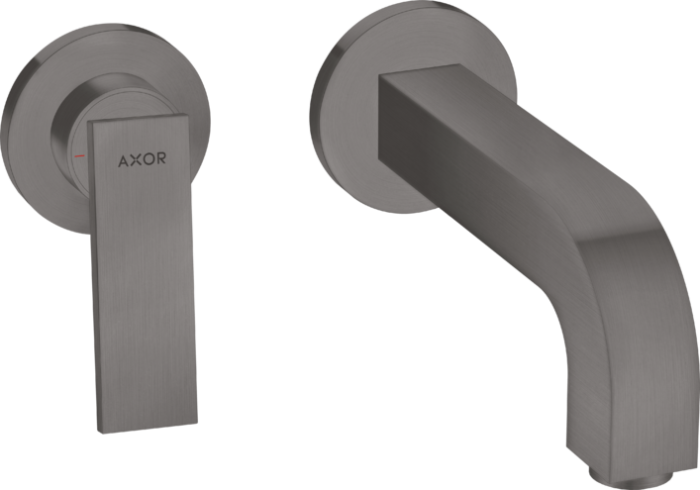 AXOR смеситель для раковины, настенный с розетками, Citterio, черный арт. 39121340
