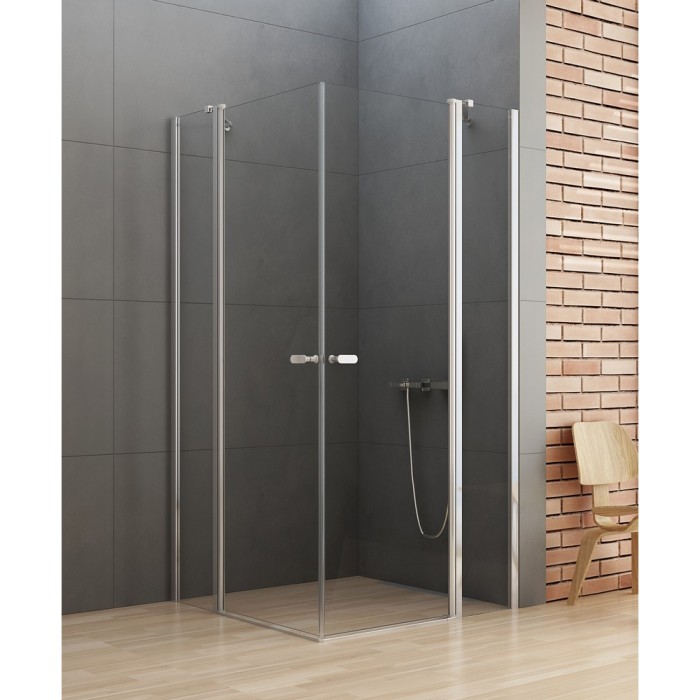 Душевое ограждение 2d 90x120x195, New trendy New soleo chrome, хром арт. K-0408