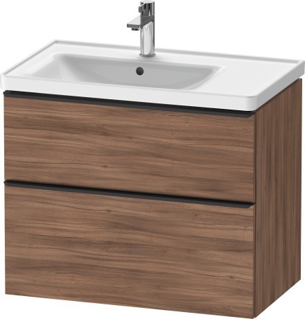 Duravit тумба подвесная под раковину 784 мм х 452 мм, d-neo, de435707979 цвет: орех натуральный