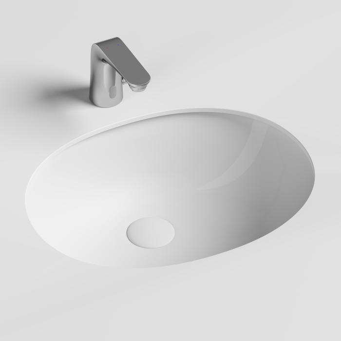Ceramicanova встраиваемая раковина под столешницу element, cn6043 цвет: белый
