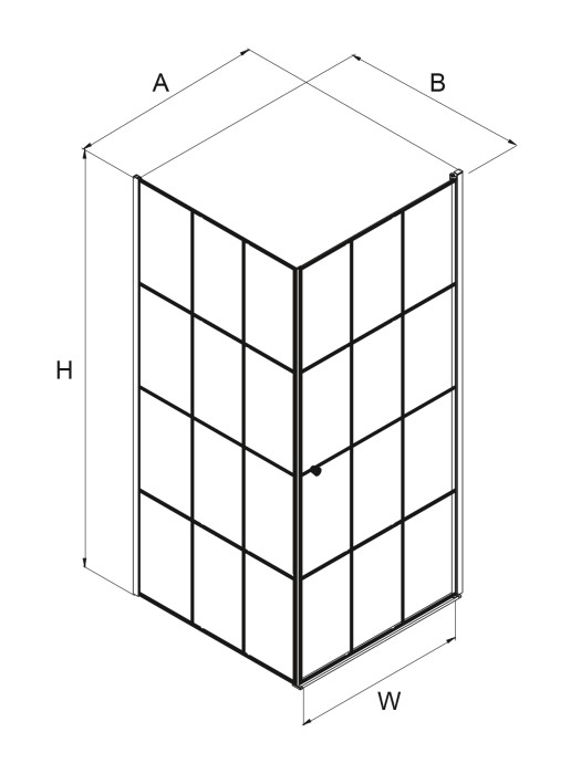 Душевое ограждение p 90x90x195, New trendy Superia white, белый арт. K-0795