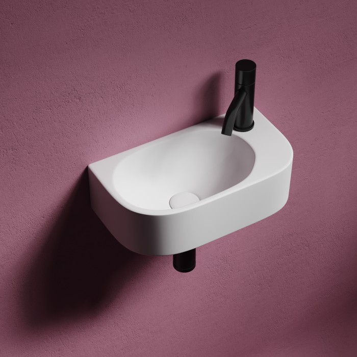 Ceramicanova раковина подвесная element, cn6066l цвет: белый