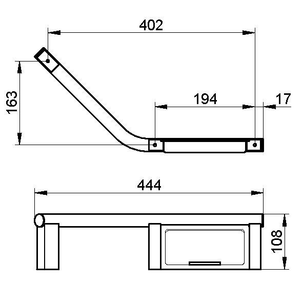 Keuco поручень с мыльницей, plan, арт. 14909 011037