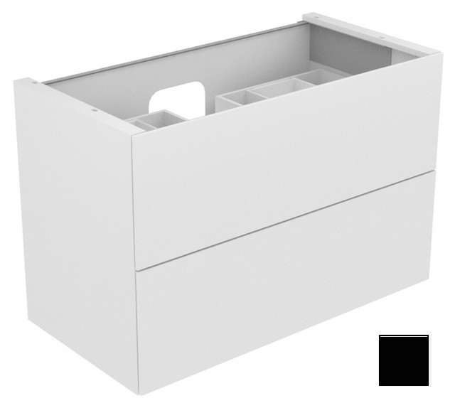 Keuco тумба подвесная под раковину с двумя выдвижными фронтами, edition 11, черный арт. 31352 330000