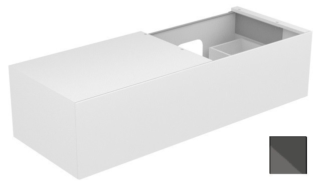 Keuco тумба подвесная под раковину справа с одним выдвижным фронтом со светодиодной подсветкой, edition 11, антрацит арт. 31166 110100