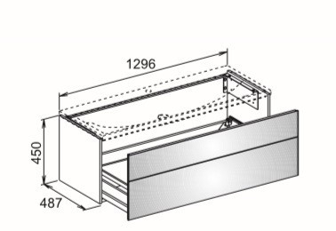 Keuco тумба под умывальник, royal reflex, трюфель арт. 34080 140000