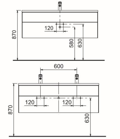 Keuco тумба под умывальник, royal reflex, трюфель арт. 34080 140000