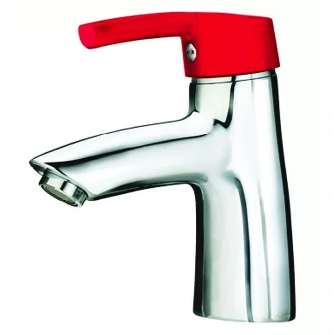 LAUFEN смеситель для раковины красный рычаг, без донного клапана, FLORAKIDS - 3.1165.1.024.110.1