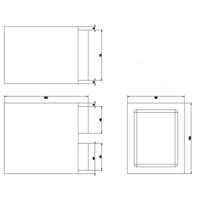 Gessi Стакан для зубных щеток настольный, Rettangolo, 20832#031 цвет: хром/черный