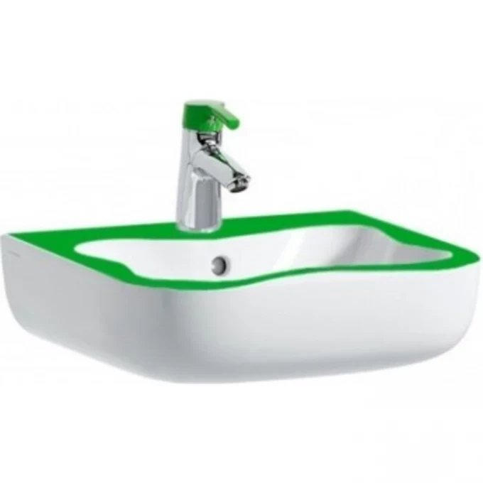LAUFEN подвесная мини-раковина 45x41 зеленая, FLORAKIDS - 8.1503.1.072.104.1