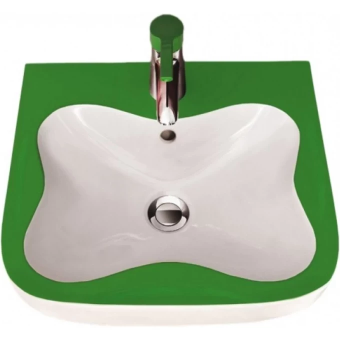 LAUFEN подвесная мини-раковина 45x41 зеленая, FLORAKIDS - 8.1503.1.072.104.1