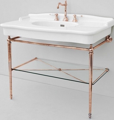 ArtCeram консоль под раковину, hea017 72 hermitage цвет: бронза