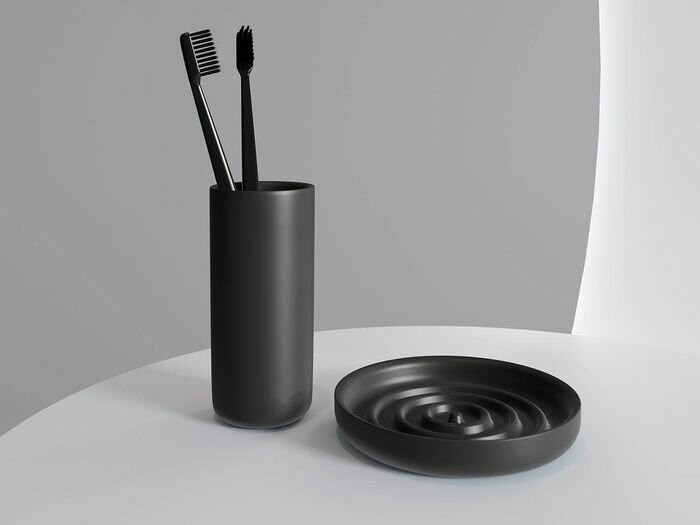 Salini мыльница gocce, gocce, 1902201 цвет: матовый черный