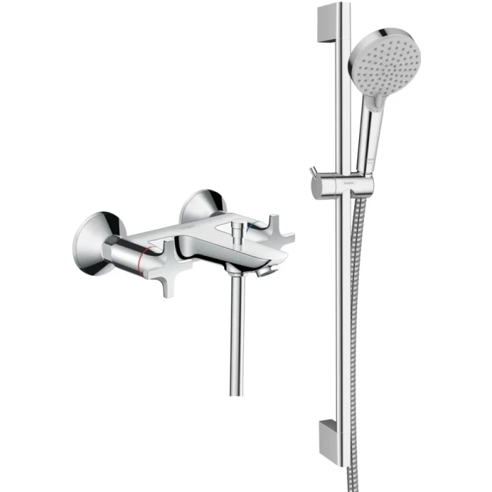 Hansgrohe смеситель для ванны, Logis Classic, хром арт. SET/71240000/26275000