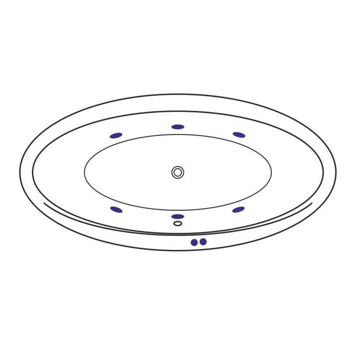 Встраиваемая ванна 190x95 soft, Excellent Lumina, бронза арт. WAEX.LUM19.SOFT.BR