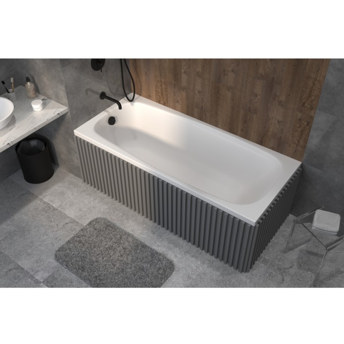 Пристенная ванна 180x80 акрил, Whitecross Layla, арт. 0102.180080.100