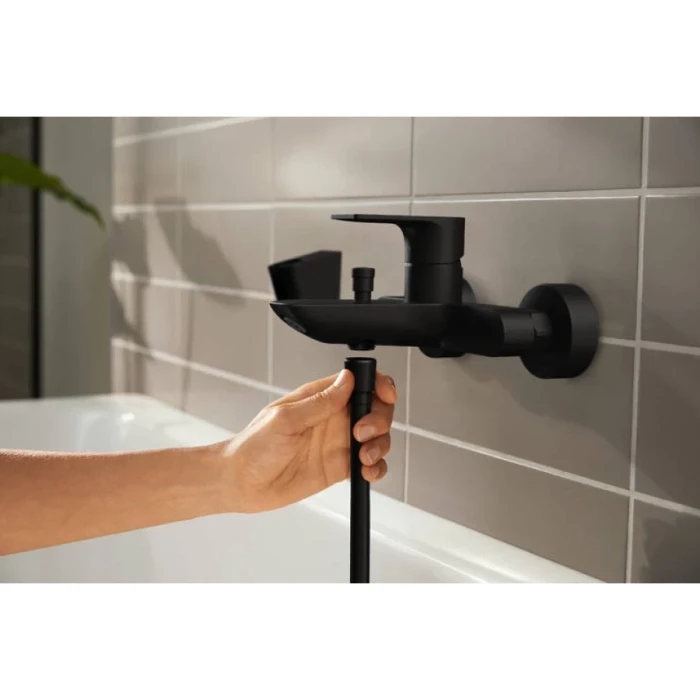 Hansgrohe смеситель для ванны, Rebris E, черный арт. 72450670