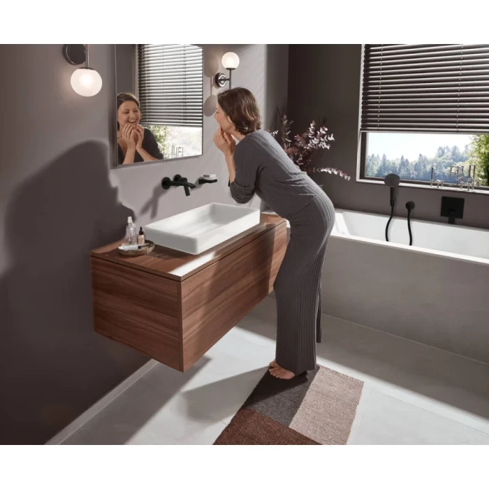 Hansgrohe смеситель для ванны, Vivenis, черный арт. 75415670