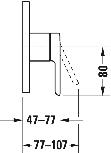 Duravit однорычажный смеситель для душа c14210009010, c.1, c14210009010 цвет: хром