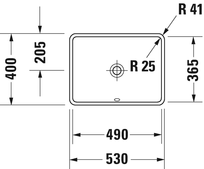 Duravit раковина встраиваемая снизу strack 3 49х36 см, starck 3, 0305490000 цвет: белый
