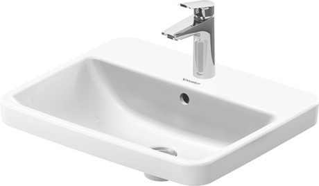Duravit раковина встраиваемая сверху 435 мм х 545 мм, с переливом, с отверстием под смеситель, no.1, 03555500272 цвет: белый