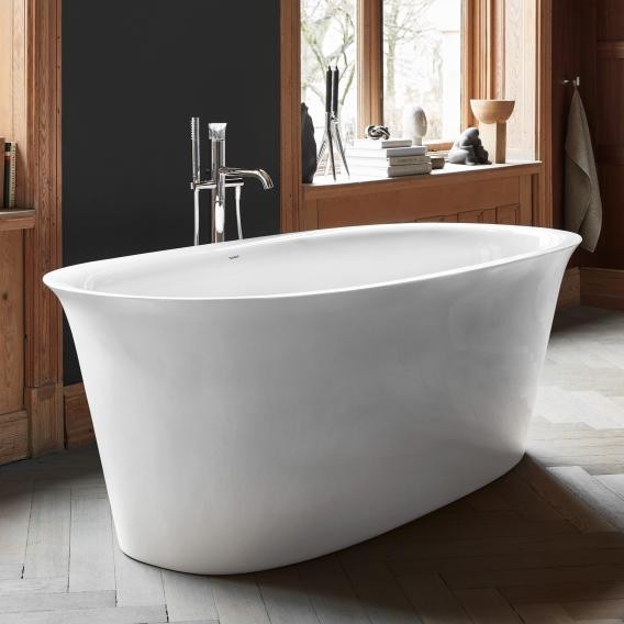 Duravit отдельно стоящая ванна 1600 мм х 800 мм, c двумя наклонами для спины, white tulip, 700468000000000 цвет: белый